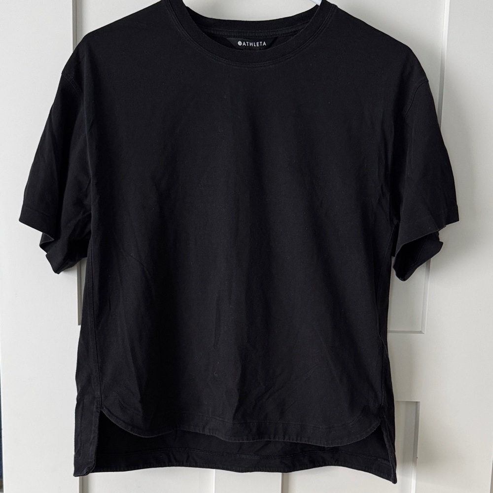 Athleta Black Short Sleeve Top